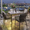 Juego completo de muebles de cocina, salón de jardín al aire libre, Patio, campamento, casas prefabricadas, sesiones de casa, juegos de jardines, mesa y silla