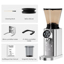 BioloMix Automatic Burr Mill Electric Coffee Grinder CG210 with 48 Grind Settings Adjustable for Espresso American Coffee