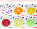 Fruit Shape Cup Coaster Silicone Slip Insulation Pad Cup Mat Hot Drink Holder Mug Stand Home Table Decorations Kitchen Accessory