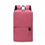 Portable Large Capacity Small Backpack Solid Color Waterproof Travel Bag Multiple Pockets Unisex School Bags Travel