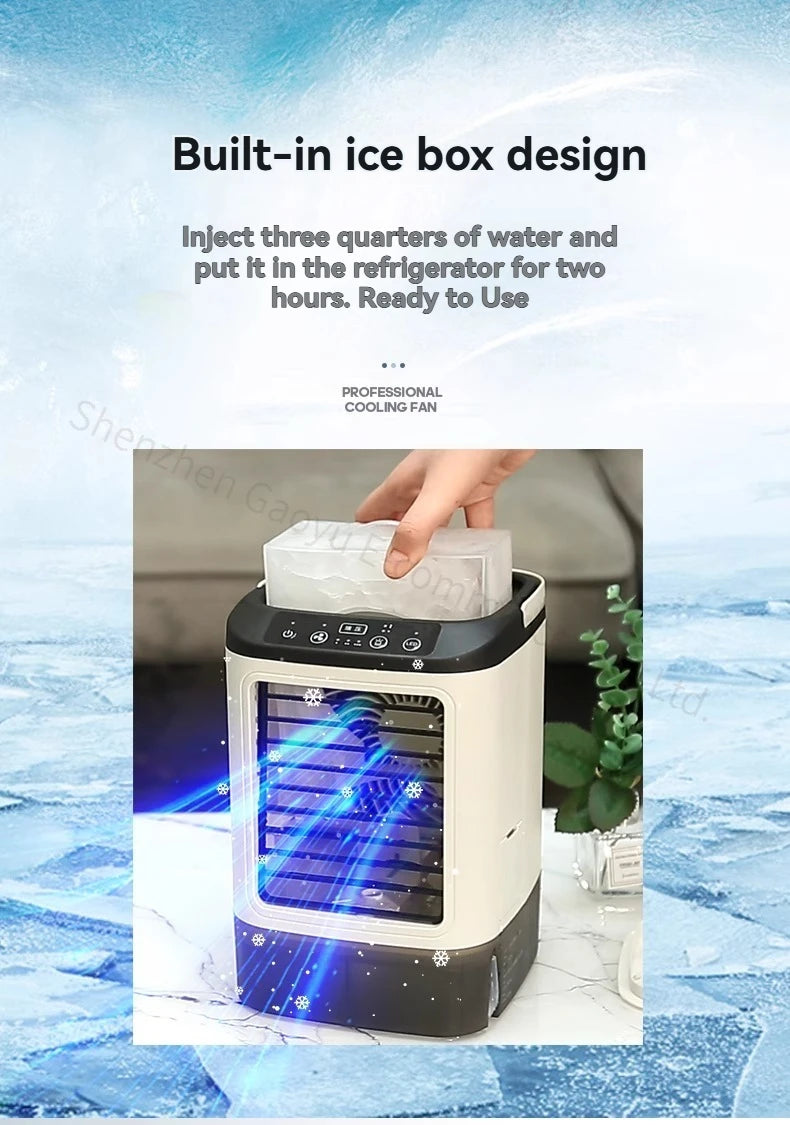 New Household Air-conditioning Fan, Mini Electric Fan in Dormitory, Small Air-conditioning Office, Small Movable Air Cooler