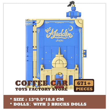 Dream Princess 3D Storybook Building Blocks Books Anime Film MOC Bricks Toys Cute Fairy TalesModel Children Girl Birthday Gifts