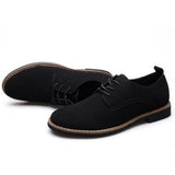Luxury Men's Oxford Shoes, High-Quality Suede Leather Business Casual Shoes for Men, Lace-Up Men's Party Wedding Shoes, Plus Size