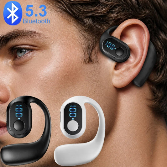 Q7-Wireless Earphones Bluetooth 5.3 Mini Handsfree Waterproof Sport Music Headset Single Earbuds OWS Headphone HiFi Music