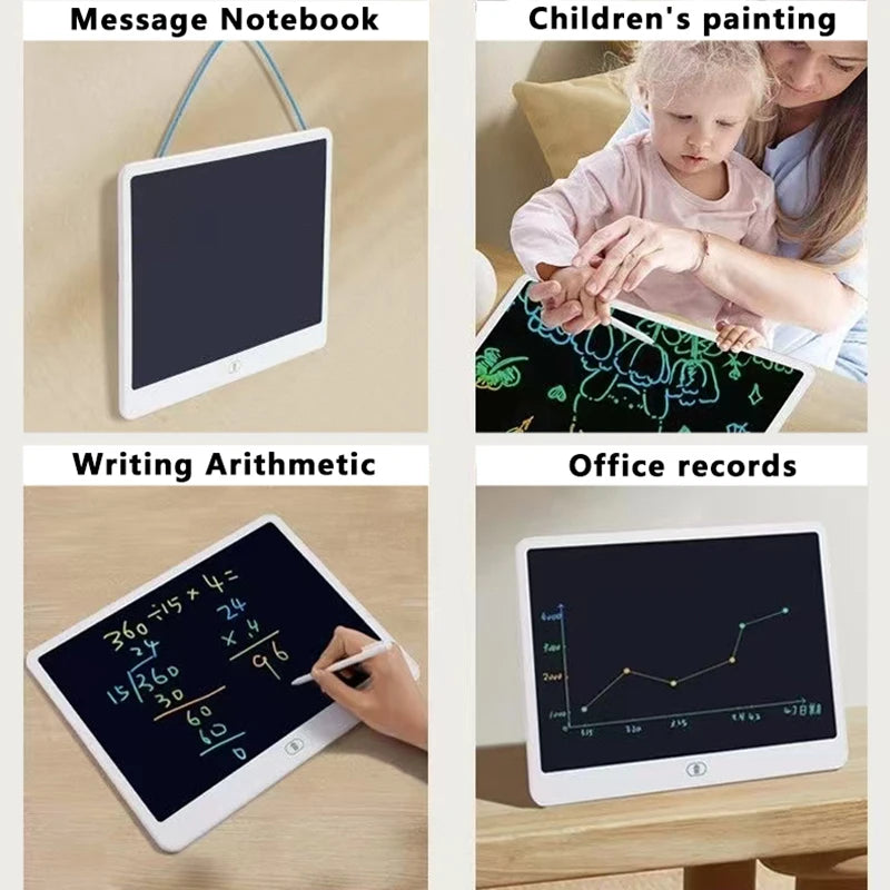 Tablet de Escrita e Desenho LCD (16/13/11 Polegadas) – Brinquedo Educativo para Meninos e Meninas de 3 a 8 Anos