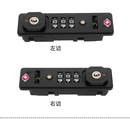 TSA customs lock luggage compartment password lock accessories PKE buckle trolley case accessories buckle luggage bag lock