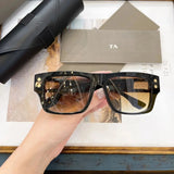 Original Factory For DIYTA DT GRANDMASTER-SEVEN DTS407-A With Brand Box Black Acetate Frame Stylish Casual Men Women Sunglasses