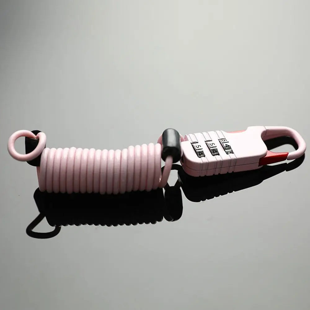 Universal 3-Digit Combination Password Cable Lock Bicycle Accessories Bicycle Lock Cable Lock Security Lock Helmet Lock