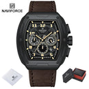 NAVIFORCE Luxury Brand Men Sports Watch Quartz 24 Hours Chronograph Waterproof Male Wristwatches Date Display Clock Reloj Hombre