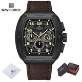 NAVIFORCE Luxury Brand Men's Sports Watch Quartz 24-Hour Chronograph Waterproof Male Wristwatches Date Display Clock Reloj Hombre