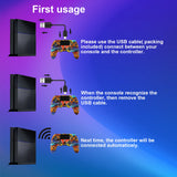 GAMINJA P47 Wireless Bluetooth Controller Gamepad With 6-axis Gyroscope PC Joystick touchpad Dual Vibration For PS4 PC Wins 7 8