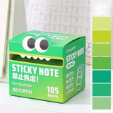 Mr. Paper 6Style 105Sheets/roll Pull-out Sticky Notes Student Stationery Sticky Notes Transparent Color Sticky Notes