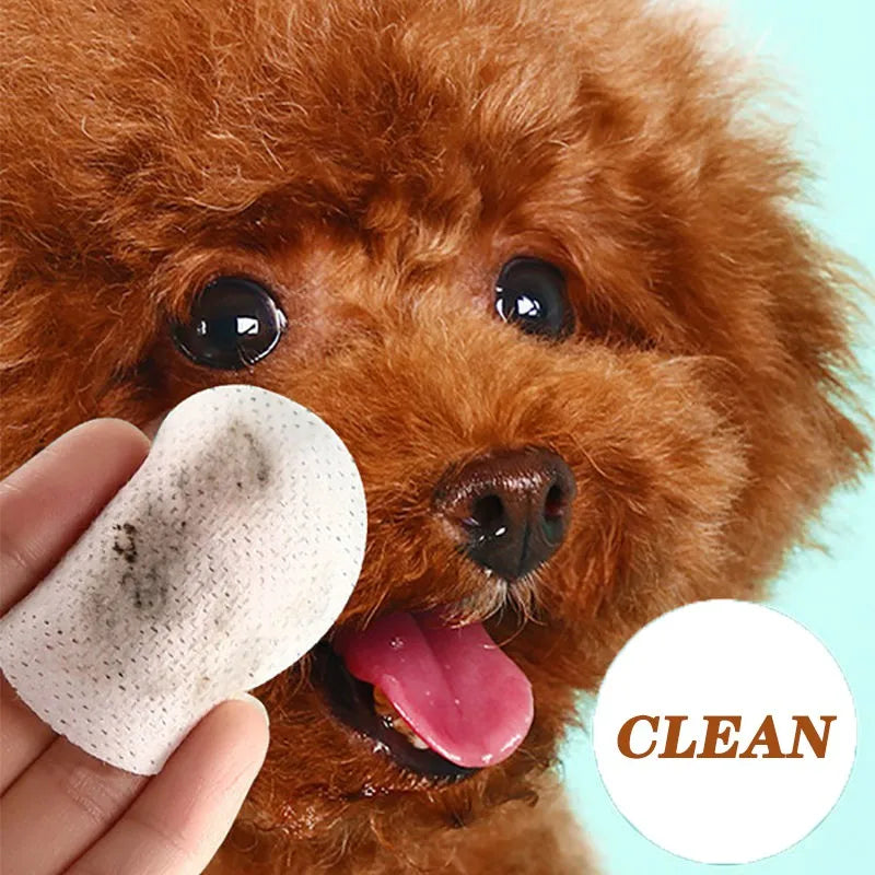 New Pet Eye Wipes Cats and Dogs Tear Stain Wet Wipes Cats and Dogs Universal No Irritation Cleaning Products 130 Canned Wipes