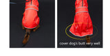 Waterproof Dog Raincoat with Reflective Strips and Adjustable Hood - Red, Yellow, Navy Blue