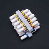 10pcs Ceramic Nail Drill Bits Set, Electric Manicure & Pedicure Milling Cutter, For Nail Polishing Machine