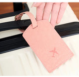 Fashionable new PU luggage tag, boarding pass for overseas travel, luggage tag, anti-loss name card, luggage tag