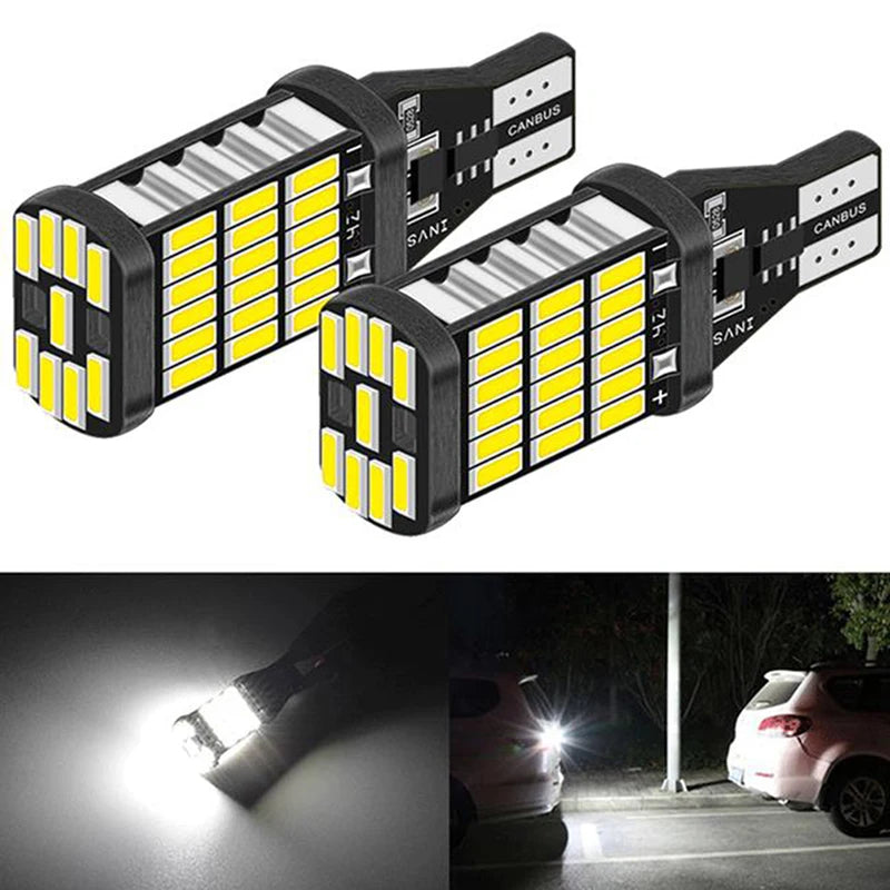 2x Canbus High Quality T16 T15 921 W16W LED Bulb Car Backup Reverse Lights