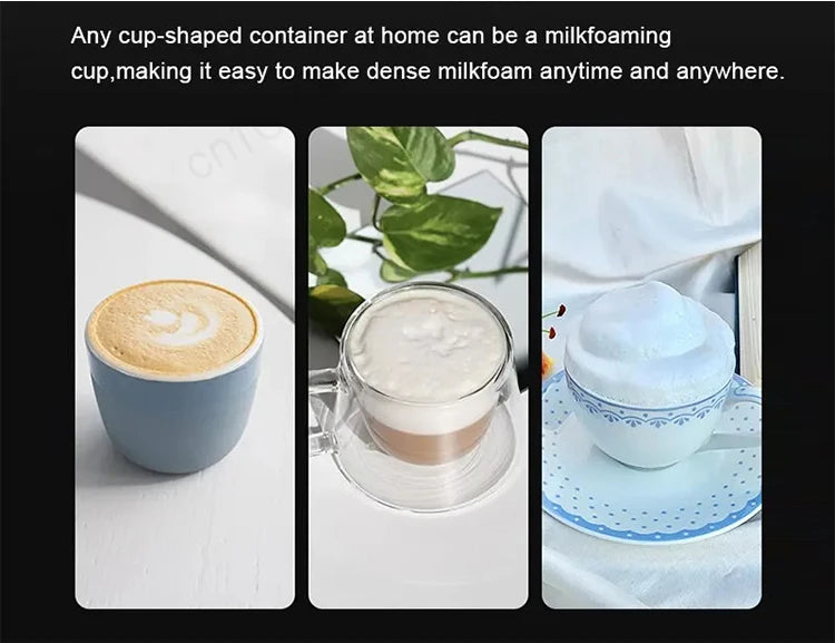 Electric Coffee Milk Foaming Mixer Coffee Creamer Whisk Handheld Egg Beater Froth Mixer Kitchen Automatic Kitchen Whisk Tools