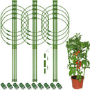 90cm Adjustable Tomato Cage 36 inches Plant Support Cages Cucumber Trellis for Climbing Plants 4 Adjustable Rings and Plant Clip