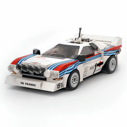 244PCS MOC-130287 Rally Racing Lancia Rally 037 Martini Racing 1983 Monte Carlo Building Blocks DIY Toy Holiday child Gift