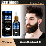 Vitamin E Hair Growth Oil for Men, Prevent Balding, Repair Damaged, Strengthen Roots, Improve Loss, Reduce Frizz, Essential Serum