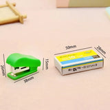Juego de mini grapadoras STONEGO, grapadora portátil pequeña para regalo, suministros de oficina encantadores
