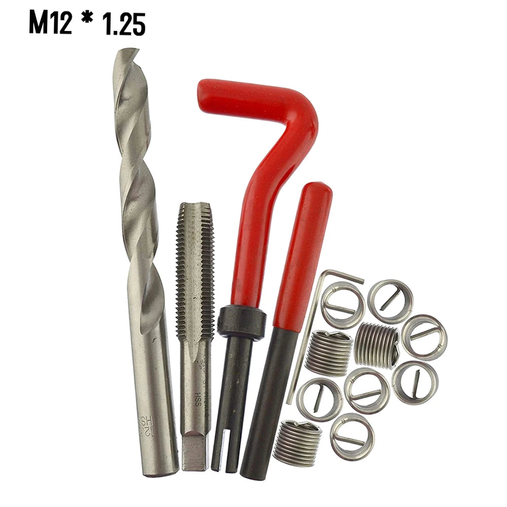 Linha métrica Repair Kit Insert, Helicoil Car Pro Coil Tool, M5 M6 M8 M10 M12 M14, M6 * 1.0, 30pcs