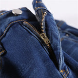 Women's Thermal Jeans Winter Snow Warm Plush Stretch Jeans Lady Skinny Thick Fleece Denim Long Pants Retro Blue Pencil Trousers