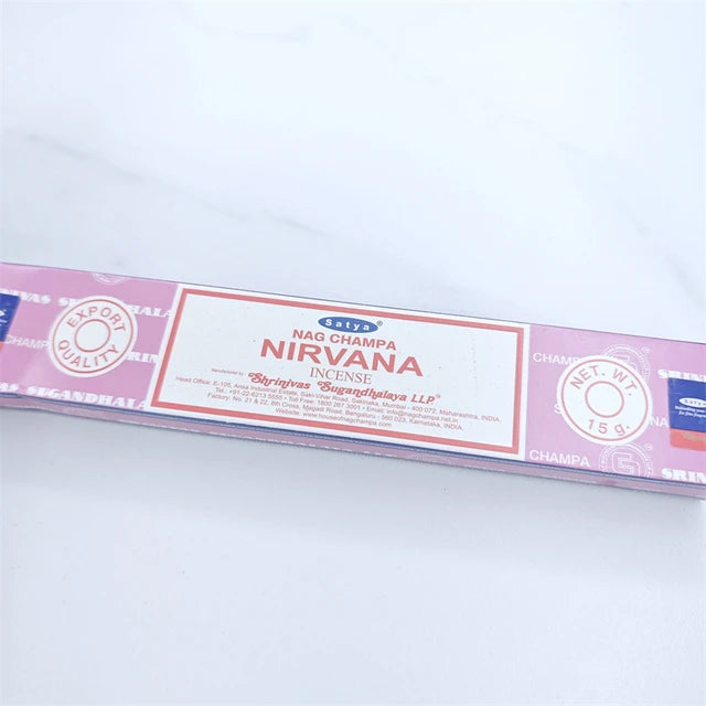Incienso indio, incienso indio en barra, salvia blanca, sándalo, natural para el hogar, interior, aire limpio, hecho a mano, NAG, champán, Satya 