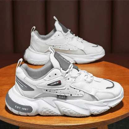 2025 Fashion and Comfortable Mesh Breathable outdoors Shoes man Summer Men's Casual Shoes men Thick Bottom Sneakers