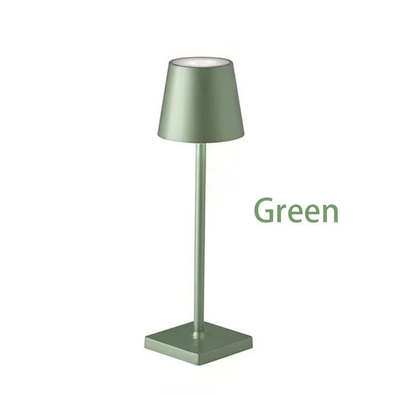 LED Table Lamps 3-Level Dimmable Wireless LED Desk Lamp Touch Bedside Creative Ambient Light USB Rechargeable Bar Outdoor Decor