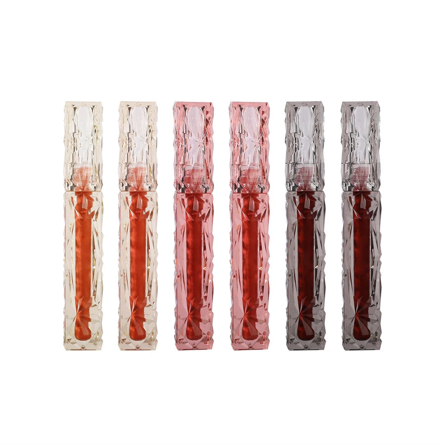 Brillo de labios de larga duración, hidratante, fácil de teñir, resistente al agua, efecto espejo, cristal de agua, brillo de labios, color transparente, cosméticos