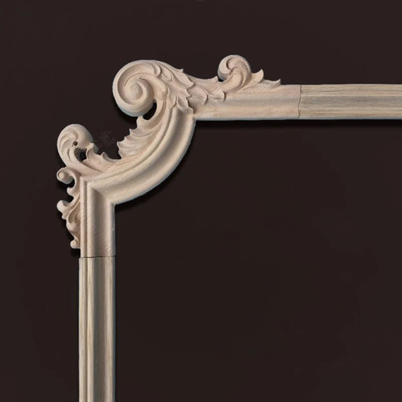 Antique Wood Molding Onlays Capital Furniture Appliques European Style Background Wall Decoration Home Decoration Accessories