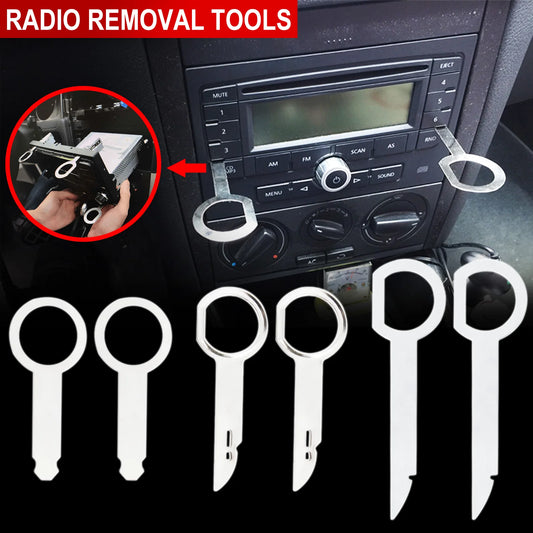Car radio removal tool, 2 pieces, stereo head unit, audio, car repair, special disassembly extraction tool for VW Audi