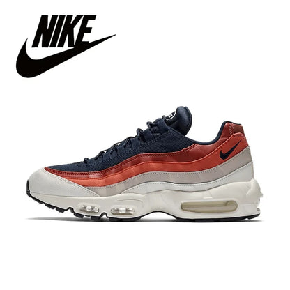 Nike Air Max 95 Unisex Trendy Retro Anti slip Wear-resistant Comfort Fabric Running Shoes GS/Black Warrior