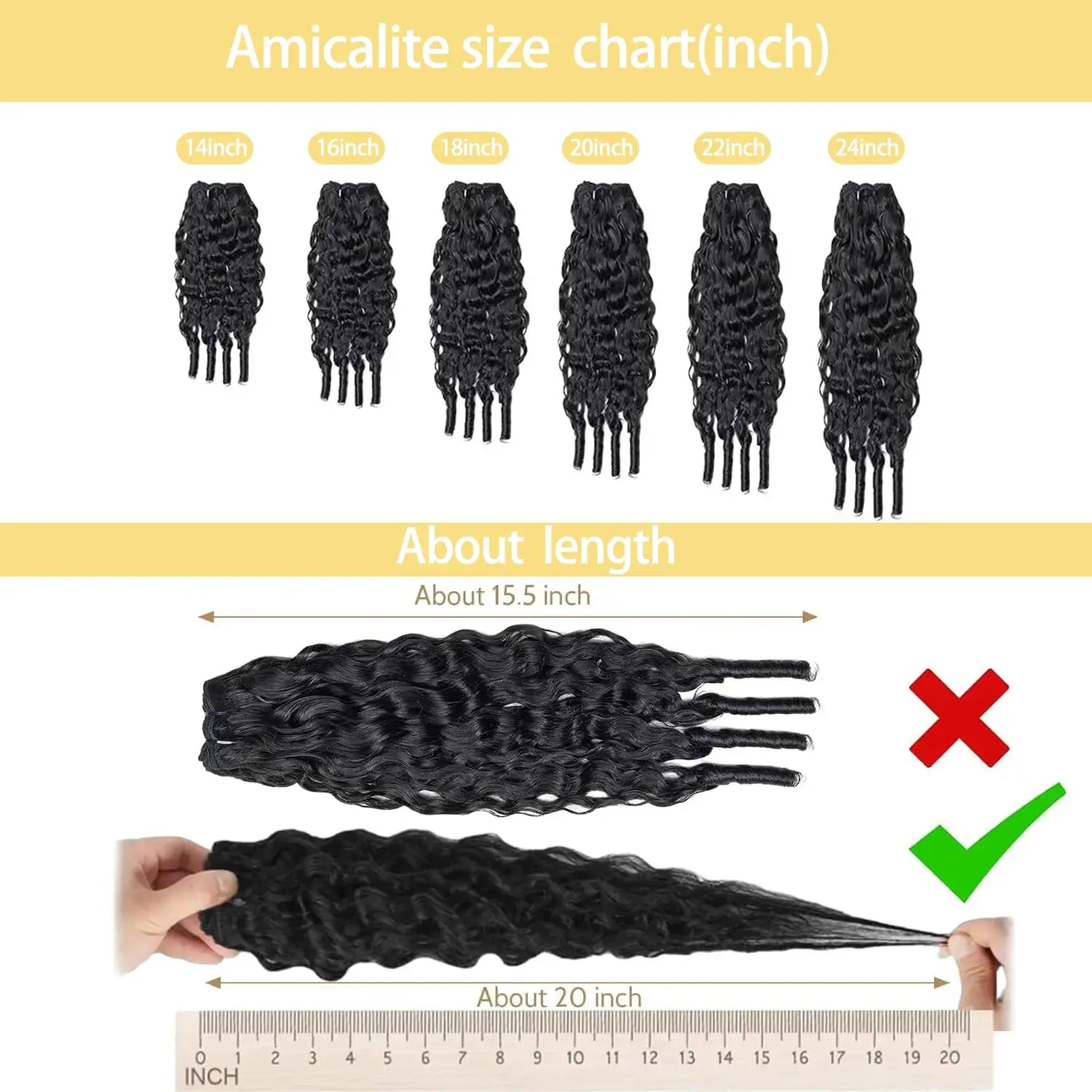 Kit mechas cabelo humanos crespo encaracolado 3C/4A - virgem premium