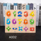 Toddler Wooden Peg 3D Puzzles Kids Toys Alphabet Montessori Education Learning Toys Great Preschool Gift for Girls and Boys