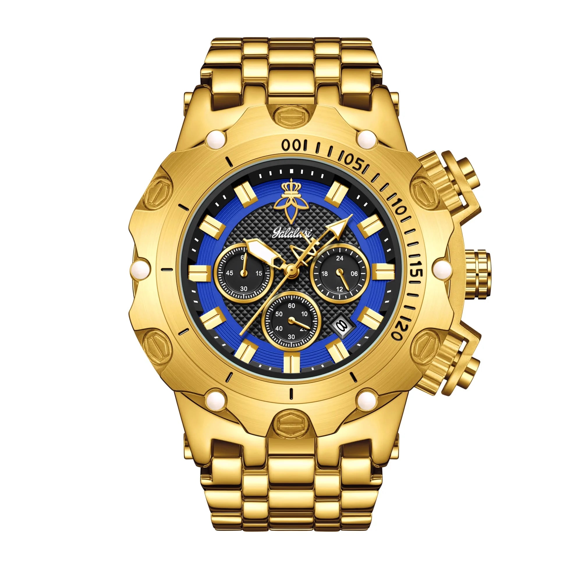 YaLaLuSi Men's Quartz Watch Dominant Design Multi Functional Practical Style Elegant Timepiece for Gentlemen