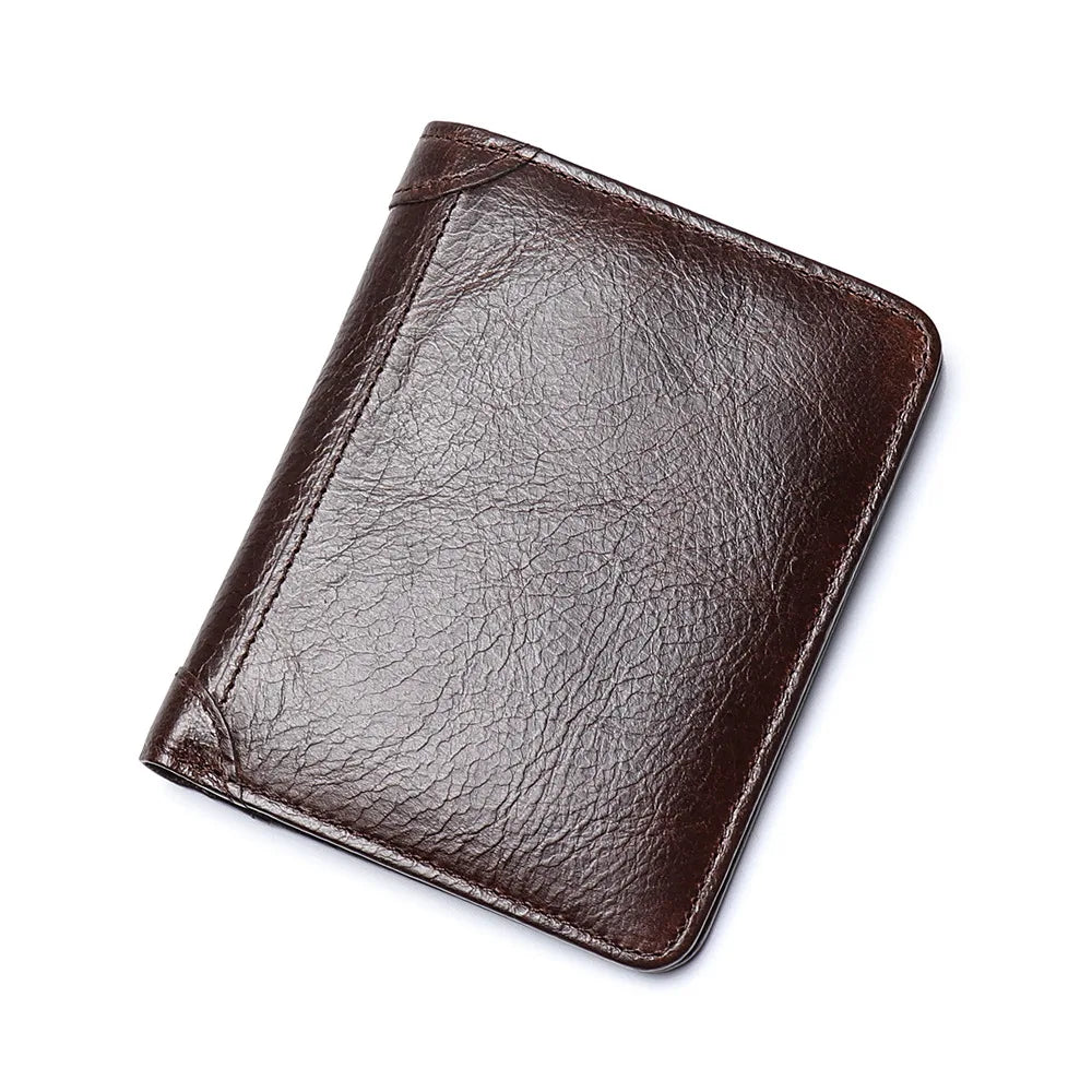 ROOG Elegant Genuine Leather Men's Wallet|Multi-Card Slot Design|Lightweight and Stylish|Suitable for Everyday and Business Use