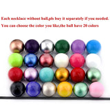 Mexico Music Ball Hollow Zircon Pendant Vintage Perfume Locket Necklace Aromatherapy Diffuser Sweater Chain For Women Jewelry