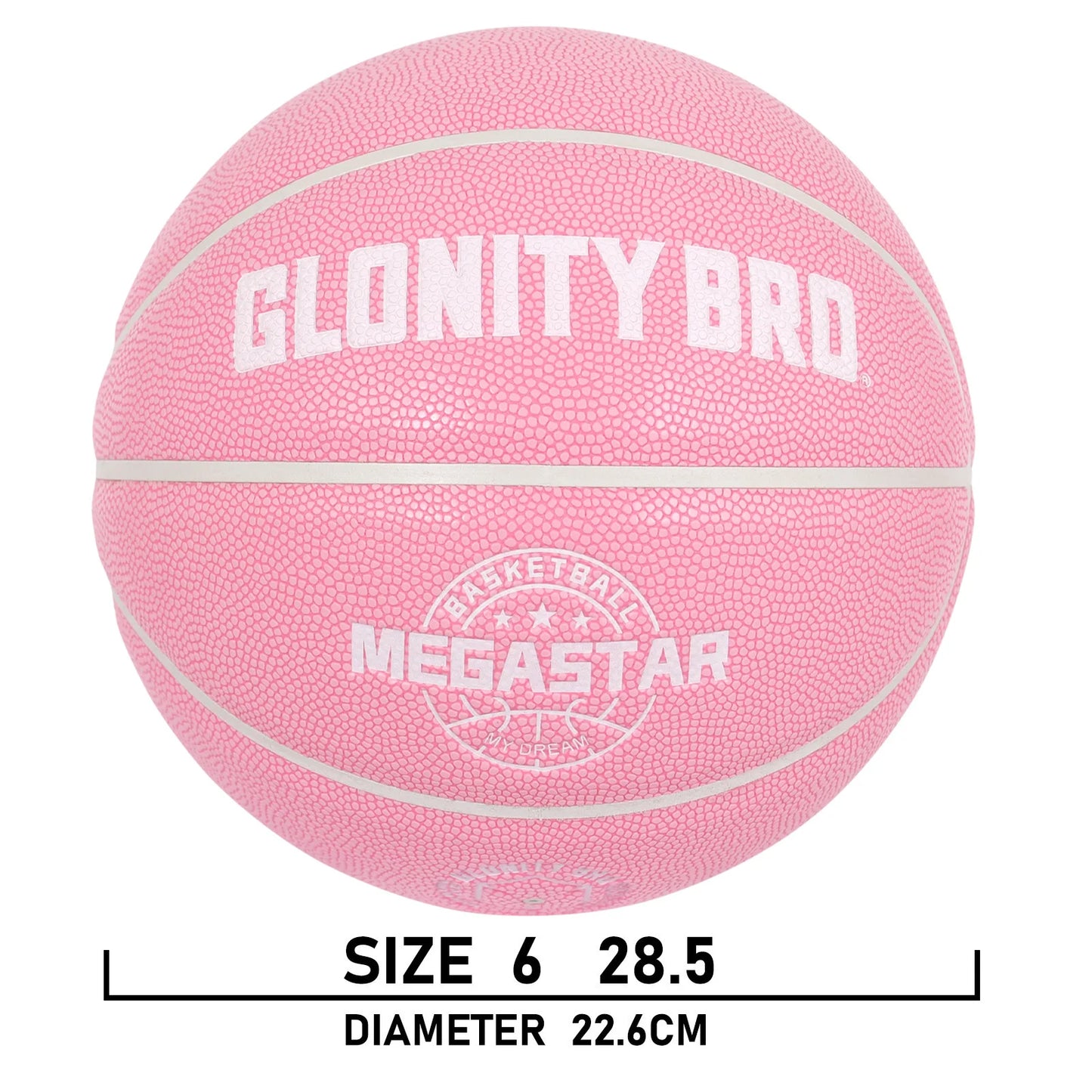 Women's Basketball Size 5,6,7 Pink Official Competition Child Basketball Indoor Outdoor Standard Ball PU Non-slip Wear-resistant