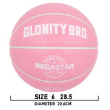 Women's Basketball Size 5, 6, 7 Pink Official Competition Children's Basketball Indoor Outdoor Standard Ball PU Non-slip Wear-resistant