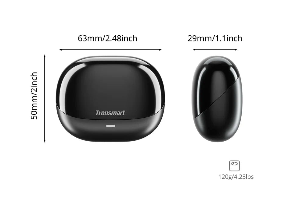 Tronsmart Sounfii R4 Bluetooth Earphones Wireless Earphones with Quad-Mic Call Noise Reduction, 28H Playtimes