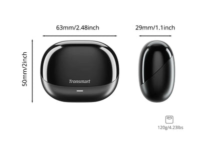 Tronsmart Sounfii R4 Bluetooth Earphones Wireless Earphones with Quad-Mic Call Noise Reduction, 28H Playtimes