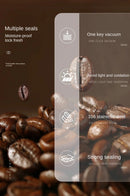 316 Stainless Steel Vacuum Coffee Storage Container Airtight Light-proof Tea Spice Food Storage Jar Kitchen Tool