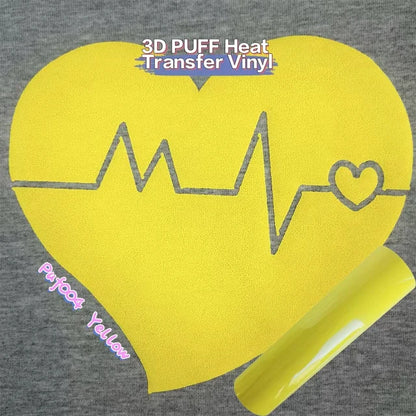 1pc 3D Puff Heat Transfer Vinyl DIY Custom Clothing Logo 