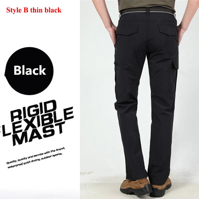 Tactical Cargo Pants Men Outdoor Waterproof SWAT Combat Military Camouflage Trousers Casual Multi Pocket Male Work Joggers