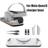 Base de carga para Meta Quest3, asas para auriculares de realidad virtual Meta 3, estación de carga, soporte de almacenamiento para Meta 3, nuevo