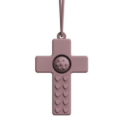 Collar sensorial para masticar, paquete de colgante de silicona para masticar, juguete de entrenamiento y desarrollo para bebés en dentición, autismo y ansiedad.