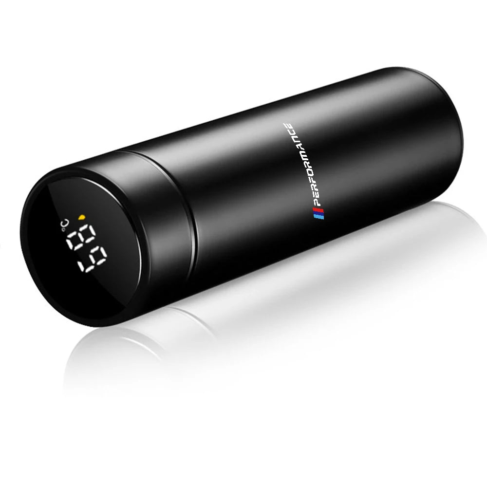 Termo inteligente con pantalla de temperatura, de acero inoxidable 304, con aislamiento al vacío, para BMW M Performance.